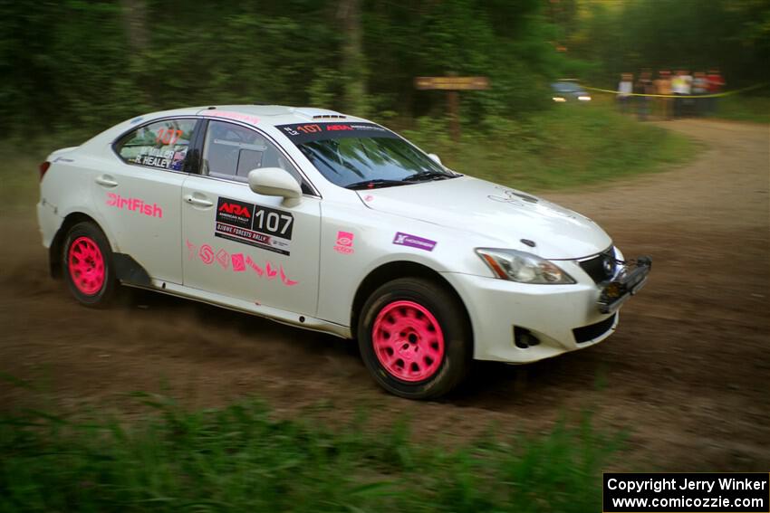 Richo Healey / Michelle Miller Lexus IS250 on SS6, Thorpe Tower II.