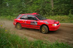 Krishna Gandhi / Jake Baxter Subaru Impreza Wagon on SS6, Thorpe Tower II.