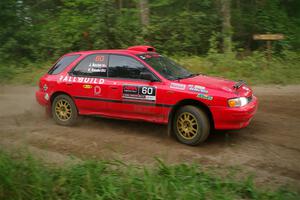 Krishna Gandhi / Jake Baxter Subaru Impreza Wagon on SS6, Thorpe Tower II.