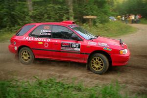 Krishna Gandhi / Jake Baxter Subaru Impreza Wagon on SS6, Thorpe Tower II.