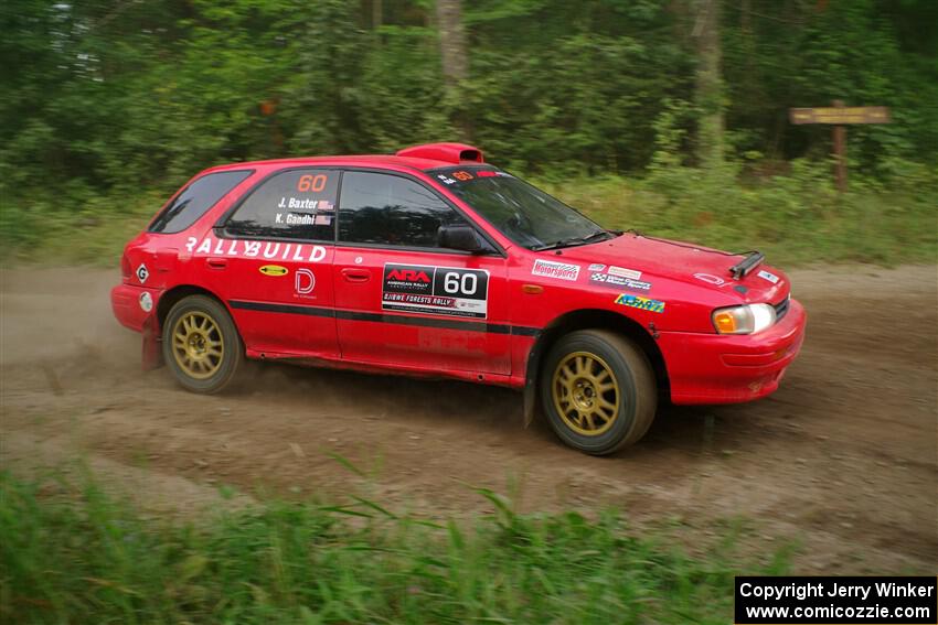 Krishna Gandhi / Jake Baxter Subaru Impreza Wagon on SS6, Thorpe Tower II.