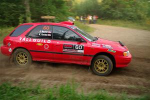 Krishna Gandhi / Jake Baxter Subaru Impreza Wagon on SS6, Thorpe Tower II.