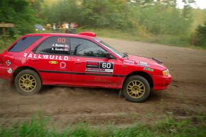 Krishna Gandhi / Jake Baxter Subaru Impreza Wagon on SS6, Thorpe Tower II.