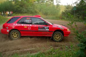 Krishna Gandhi / Jake Baxter Subaru Impreza Wagon on SS6, Thorpe Tower II.