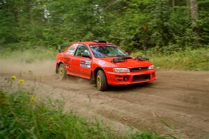 Travis Mattonen / Anikka Nykanen Subaru Impreza on SS6, Thorpe Tower II.