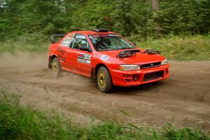 Travis Mattonen / Anikka Nykanen Subaru Impreza on SS6, Thorpe Tower II.