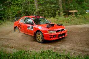 Travis Mattonen / Anikka Nykanen Subaru Impreza on SS6, Thorpe Tower II.