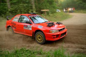 Travis Mattonen / Anikka Nykanen Subaru Impreza on SS6, Thorpe Tower II.