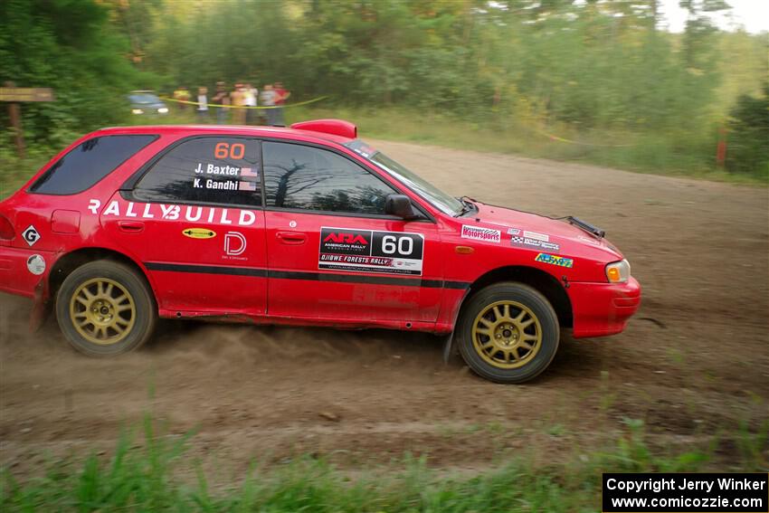 Krishna Gandhi / Jake Baxter Subaru Impreza Wagon on SS6, Thorpe Tower II.