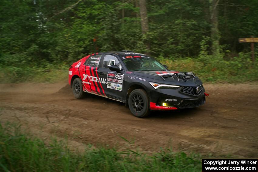 John Sharps / Oliver Kokenge Acura Integra on SS6, Thorpe Tower II.