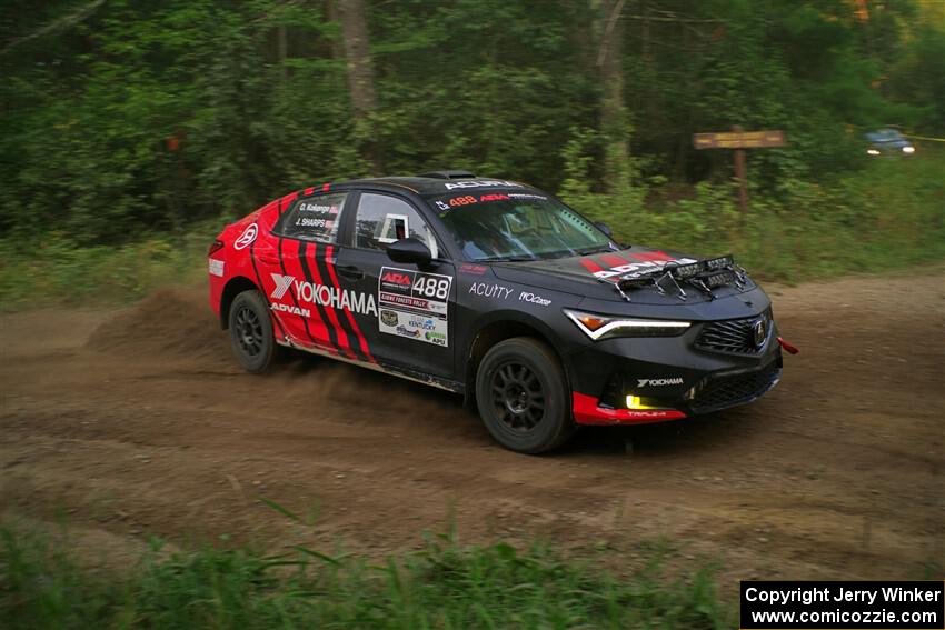 John Sharps / Oliver Kokenge Acura Integra on SS6, Thorpe Tower II.