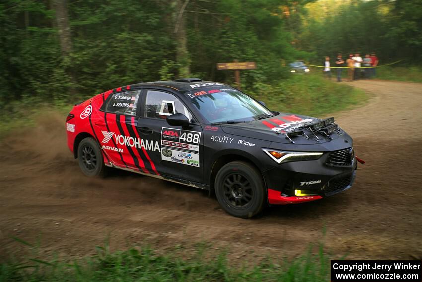 John Sharps / Oliver Kokenge Acura Integra on SS6, Thorpe Tower II.