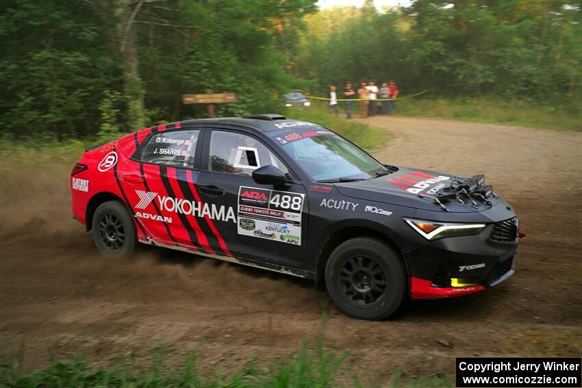 John Sharps / Oliver Kokenge Acura Integra on SS6, Thorpe Tower II.