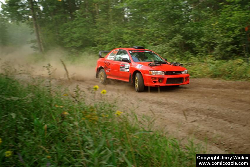 Travis Mattonen / Anikka Nykanen Subaru Impreza on SS6, Thorpe Tower II.