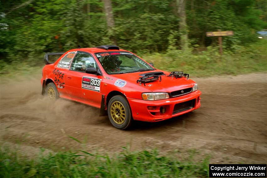 Travis Mattonen / Anikka Nykanen Subaru Impreza on SS6, Thorpe Tower II.