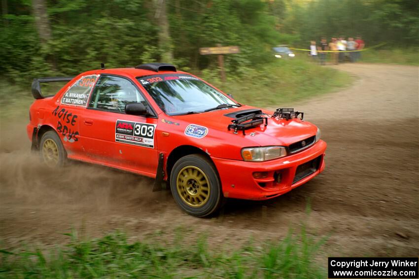 Travis Mattonen / Anikka Nykanen Subaru Impreza on SS6, Thorpe Tower II.