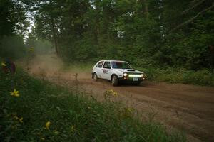 Josh Nykanen / Charlotte Himes VW GTI on SS6, Thorpe Tower II.