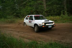 Josh Nykanen / Charlotte Himes VW GTI on SS6, Thorpe Tower II.