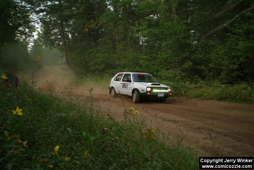 Josh Nykanen / Charlotte Himes VW GTI on SS6, Thorpe Tower II.