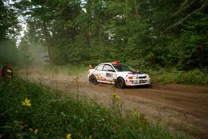 Richard Donovan / Greg Donovan Subaru Impreza on SS6, Thorpe Tower II.