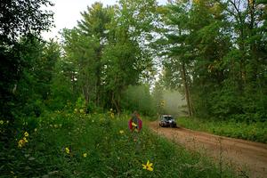 Peter Farrow / Ian Nelson Subaru WRX on SS6, Thorpe Tower II.