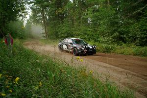 Peter Farrow / Ian Nelson Subaru WRX on SS6, Thorpe Tower II.