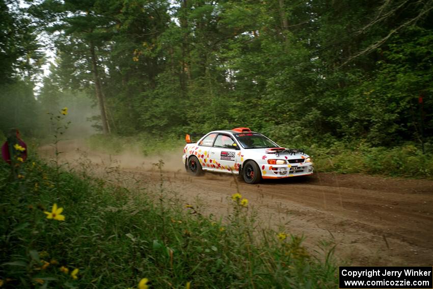 Richard Donovan / Greg Donovan Subaru Impreza on SS6, Thorpe Tower II.