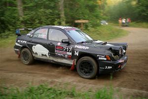 Peter Farrow / Ian Nelson Subaru WRX on SS6, Thorpe Tower II.