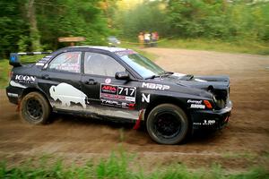 Peter Farrow / Ian Nelson Subaru WRX on SS6, Thorpe Tower II.