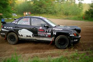 Peter Farrow / Ian Nelson Subaru WRX on SS6, Thorpe Tower II.