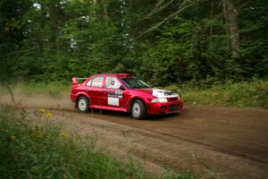 Tyler Witte / Cindi Carlson Mitsubishi Lancer Evo IV on SS6, Thorpe Tower II.