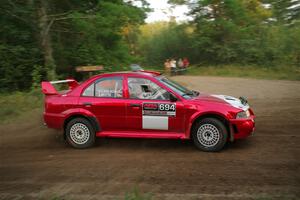 Tyler Witte / Cindi Carlson Mitsubishi Lancer Evo IV on SS6, Thorpe Tower II.