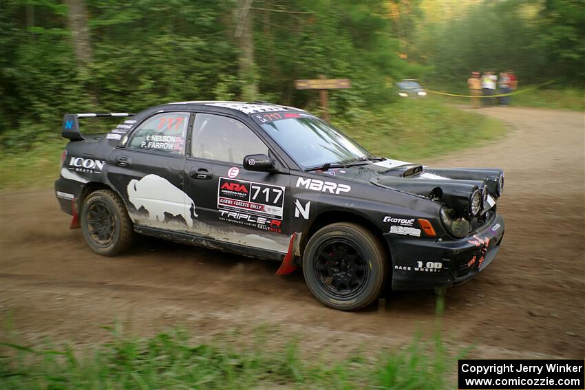 Peter Farrow / Ian Nelson Subaru WRX on SS6, Thorpe Tower II.