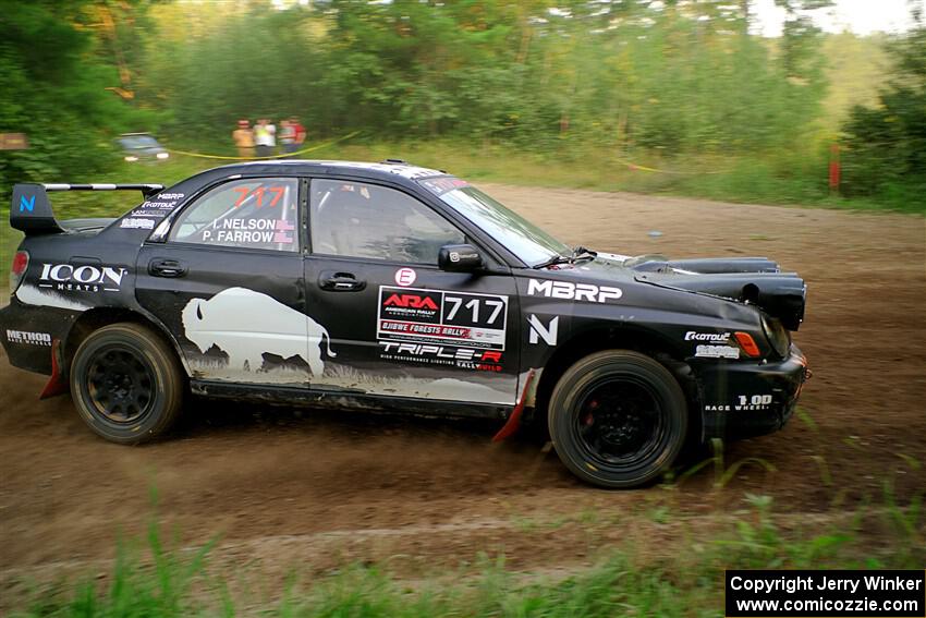 Peter Farrow / Ian Nelson Subaru WRX on SS6, Thorpe Tower II.