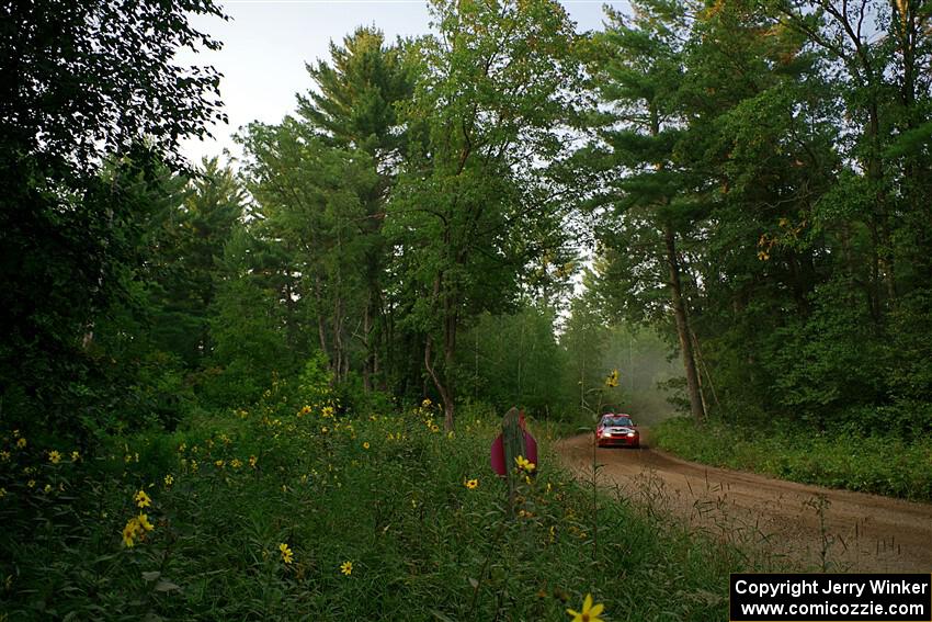 Tyler Witte / Cindi Carlson Mitsubishi Lancer Evo IV on SS6, Thorpe Tower II.