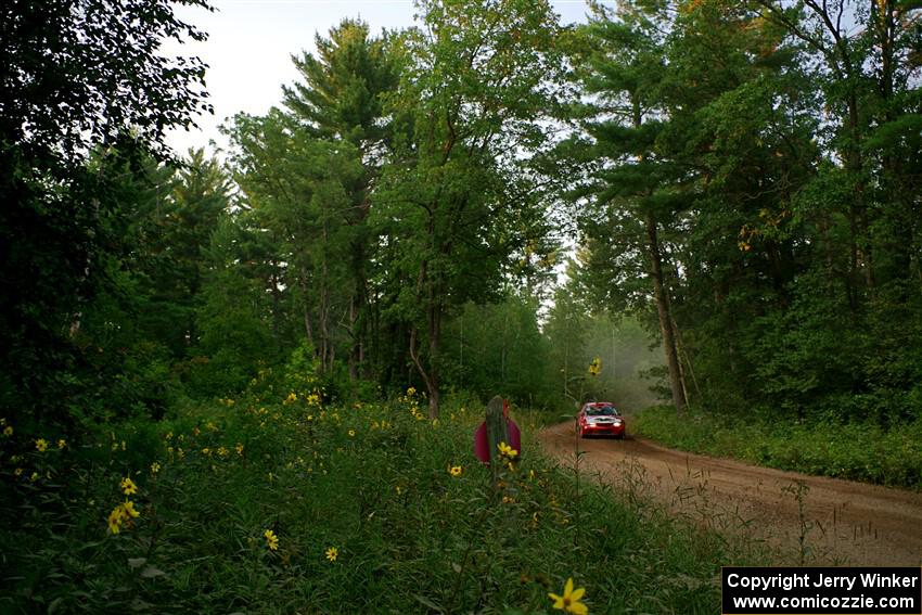 Tyler Witte / Cindi Carlson Mitsubishi Lancer Evo IV on SS6, Thorpe Tower II.