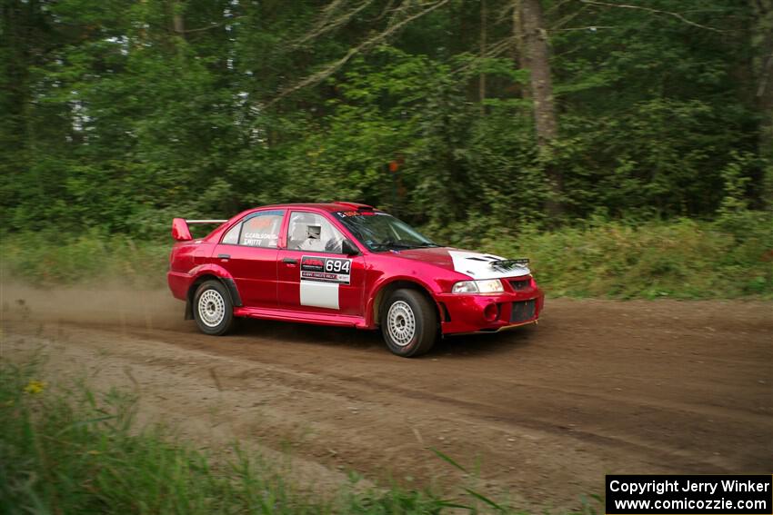 Tyler Witte / Cindi Carlson Mitsubishi Lancer Evo IV on SS6, Thorpe Tower II.