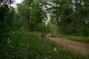 Erich Hopf / Calvin Gehlhausen Dodge Colt on SS6, Thorpe Tower II.