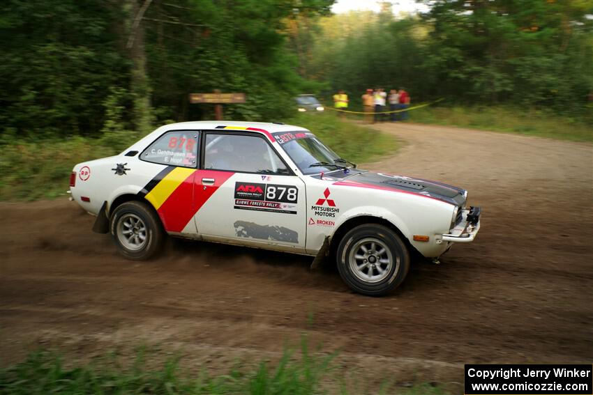 Erich Hopf / Calvin Gehlhausen Dodge Colt on SS6, Thorpe Tower II.