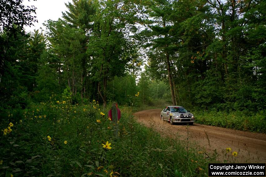 Madelyn Tabor / Sophia McKee Subaru Impreza 2.5RS on SS6, Thorpe Tower II.