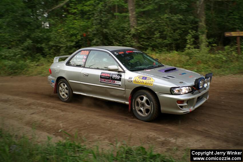 Madelyn Tabor / Sophia McKee Subaru Impreza 2.5RS on SS6, Thorpe Tower II.