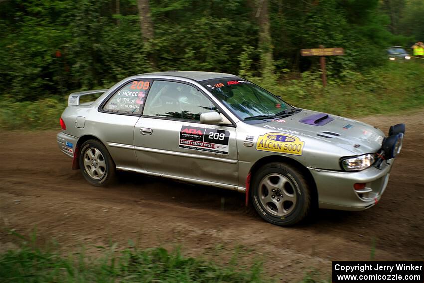 Madelyn Tabor / Sophia McKee Subaru Impreza 2.5RS on SS6, Thorpe Tower II.