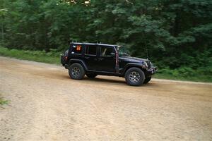 A Jeep Wrangler Rubicon sweeps SS7, Refuge II.