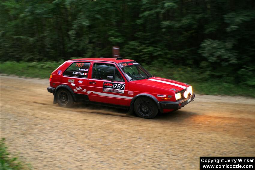 Nino Ortega / Boyd Smith VW GTI on SS7, Refuge II.