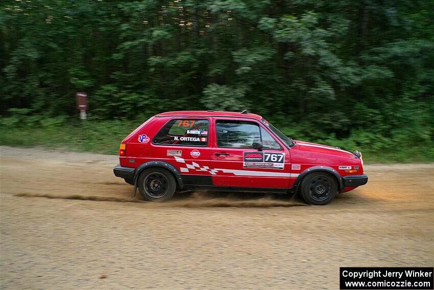 Nino Ortega / Boyd Smith VW GTI on SS7, Refuge II.