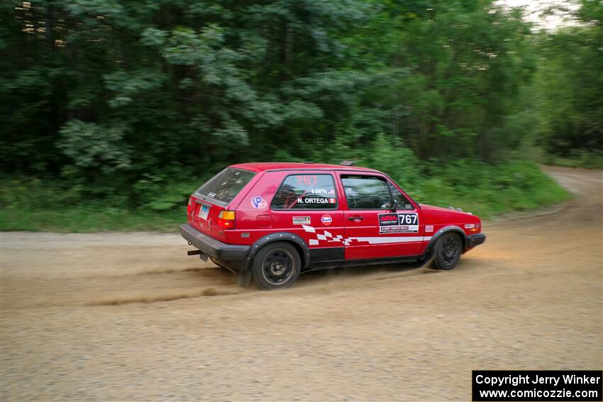 Nino Ortega / Boyd Smith VW GTI on SS7, Refuge II.