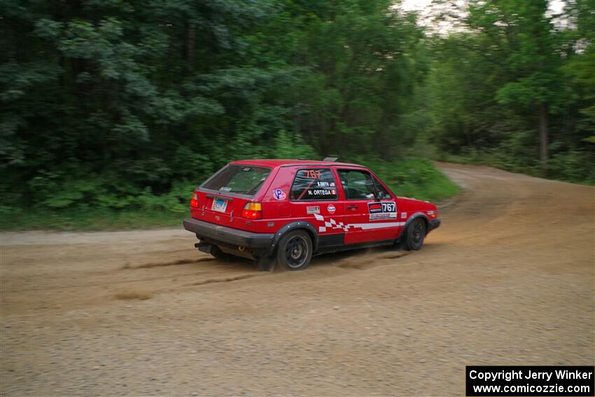 Nino Ortega / Boyd Smith VW GTI on SS7, Refuge II.