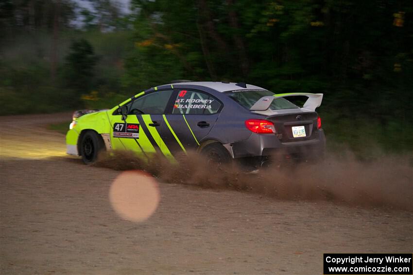 Tim Rooney / Claudia Barbera-Pullen Subaru WRX STi on SS9, Steamboat II.