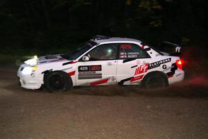 Scott Crouch / Ryan Scott Subaru WRX on SS9, Steamboat II.