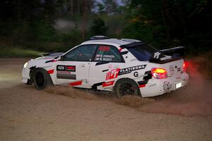 Scott Crouch / Ryan Scott Subaru WRX on SS9, Steamboat II.